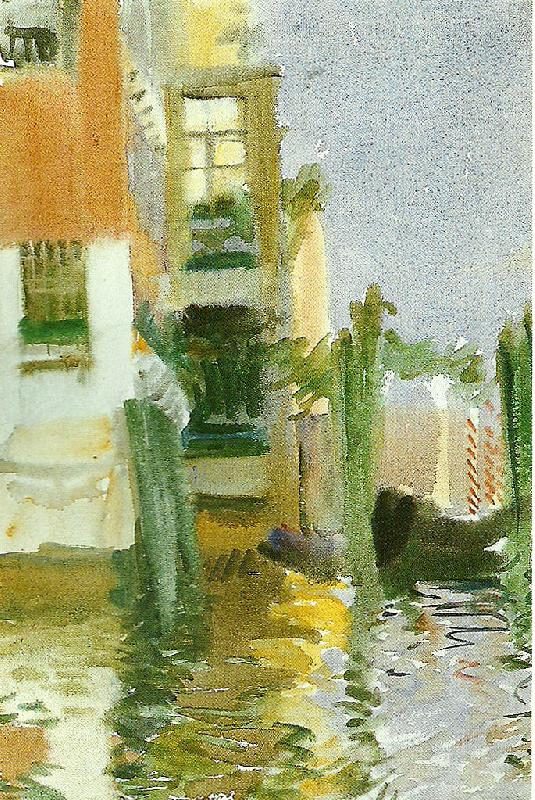 Anders Zorn venetiansk kanal oil painting image